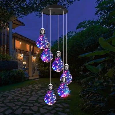 PolkaHome Windgong voor Buiten – Hangende Solar Windgong – Waterdicht IP65 – Zonnelicht Tuindecoratie – Voor Tuin, Balkon of Slaapkamer – Kerstdecoratie