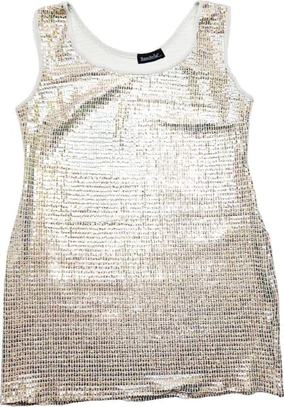 BamBella ® - Jurk - Maat XL XXL - Feest glitter kort jurkje mini tuniek geel