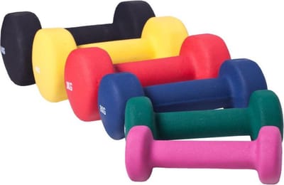 Gorilla Sports Halterset 31 kg - 12 halters - Aerobic - Gietijzer met coating
