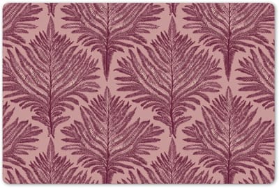 Placemats 45x30 cm - Placemat kunststof - 1 stuk - Varen - Patroon - Paars - Borden onderleggers - Decoratie voor op tafel - Keuken tafeldecoratie accessoires - Vinyl onderlegger - Tafelversiering