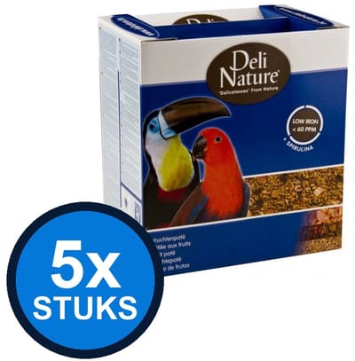 5x Deli Nature - vruchtenpaté 1kg - Vogelvoer - 1 kg