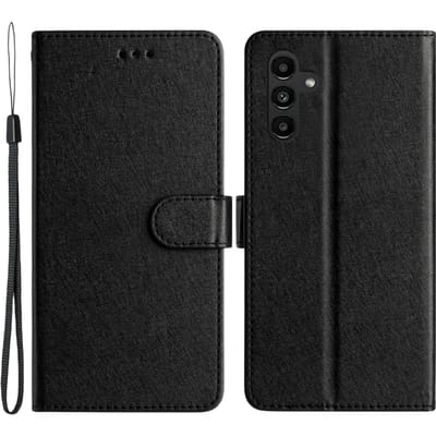 Mocaa Samsung Galaxy S24 FE Slim-Fit Bookcase Hoesje Zwart