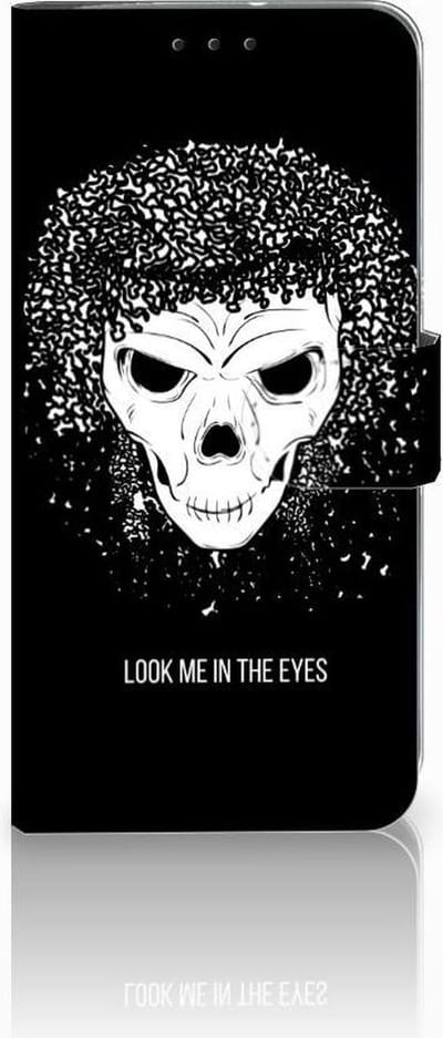 Telefoonhoesje met Naam Motorola Moto G7 Power Skull Hair