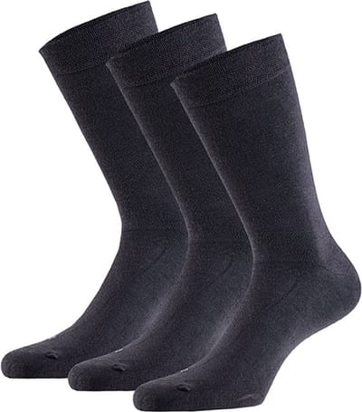 Apollo - 6-Pack - Modal Sokken - Zijdezacht - Vochtabsorberend - Heren / Dames - grijs - 43-46 - 121461000