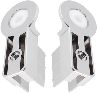 Cosensi- Bad Scherm Scharnieren Set - Douche Beugels - ABS Chroom - Riser 37mm - Glas Dikte 6mm - Eenvoudige Installatie - Douchescharnier