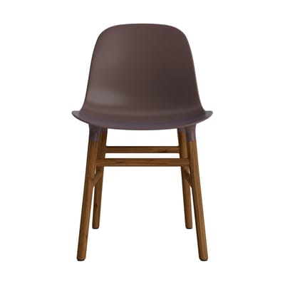 Normann Copenhagen Form stoel met houten frame - NormannCopenhagenFormBrown - notenhout