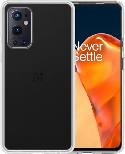 Hoesje - Geschikt voor OnePlus 9 Pro - Sterk & Shockproof - Siliconen Case - Hoes Cover - Telefoonhoes - Transparant