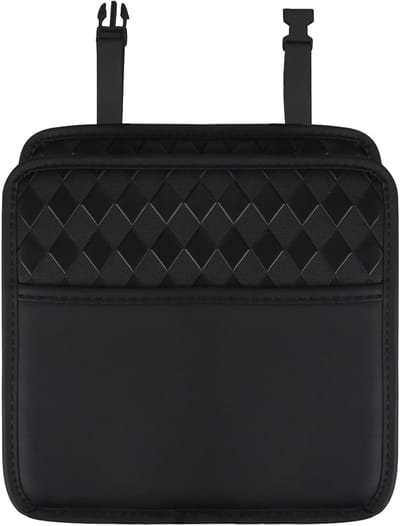 Autostoel Organizer - Opbergsysteem Achterbank - Reizen Organiseren - Kunstleren Constructie - 25x25 cm - Zwart