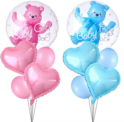 Gender reveal ballonnen set Baby Boy Baby Girl beer 10-delig - ballon - beer - baby - boy - girl - genderreveal - babyshower - zwanger - geboorte