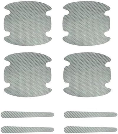 Autodeurgreep Beschermers - Krasbescherming Set - Auto Beschermen - Flexibel TPU Materiaal - 8 Delig - Zilver