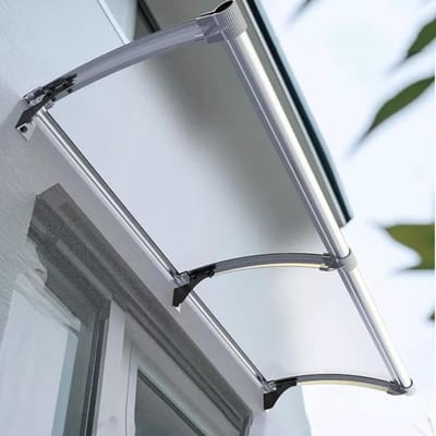 Deur Luifel - Regenscherm Dakrand - Buiten Beschermen - UV Bestendig - 45x270cm - Transparant