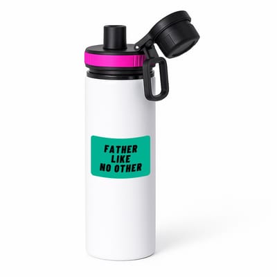 Hacebo® - father like no other waterfles met draaidop roze - Vader - geweldige vader - niemand anders - verjaardag - cadeau - kado - bedankje - geschenk - water fles - 850ML
