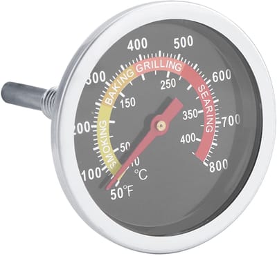 Dailygoods- Temperatuurmeter RVS - BBQ Thermometer - Grill Temperatuurmeter - Hitte Indicator - Celsius/Fahrenheit Display - Hoogwaardige behuizing - Grillthermometer