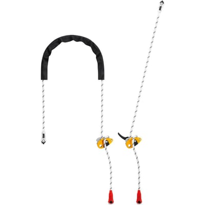 Petzl Grillon 3 m Wit/Geel – Verstelbare positioneringslijn