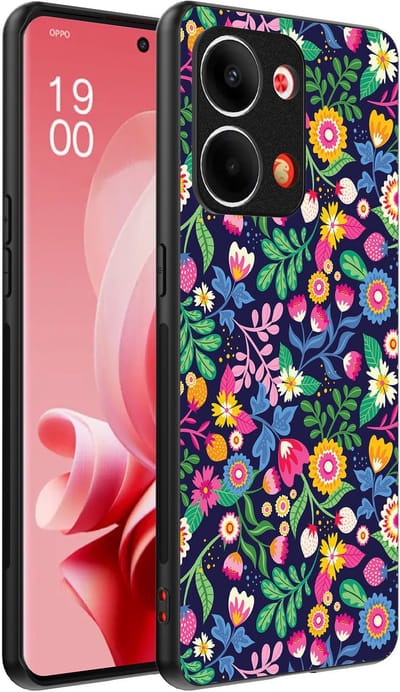 Smartphonica Telefoonhoesje Geschikt voor Oppo Reno 9 / 9 Pro met bloemen opdruk - TPU backcover case flower design geschikt voor Oppo Reno 9;Oppo Reno 9 Pro