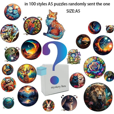 Prachtig 3D Universum Fantasy Legpuzzel ideaal voor Volwassenen en Kinderen - Montessori Spelletjes & Dierlijk Speelgoed Verjaardagscadeau Idee W13918WW- blue
