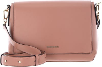 MANDARINA DUCK Leren Schoudertas Luna Shoulder Bag With Flap Desert Sand Oud roze