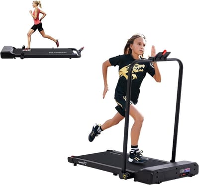 Elektrische loopband - Opvouwbare trainer - Thuis fitness - Instelbare snelheid - 39x100 cm - Zwart
