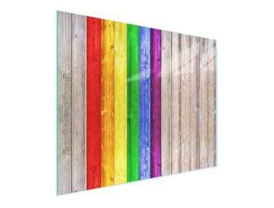 TMK ArtDeko - Snijplank - 52x30 cm - Hartglas - Kleurvol