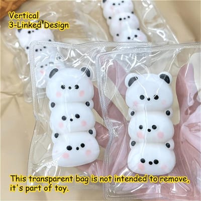 Baby Panda Squishy Speelgoed 1 Stuk, Zachte Langzaam Rijzende Stressbal, Zwart Wit Bureau Decor Po Prop, Cadeau voor Kinderdag Nieuwjaar lichtgrijze kleur