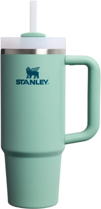 Stanley Quencher H2.0 Flowstate Tumbler 0.89L (Spring Green) - RVS - Lekvrije Thermosbeker met Rietje & Handvat – Geïsoleerd RVS – BPA-vrij - Drinkfles Waterfles