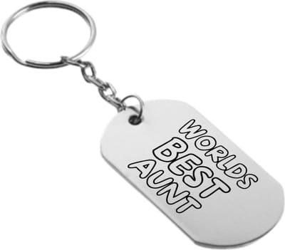 Akyol - werelds beste tante sleutelhanger - Tante - familie - cadeau - 54 x 29mm