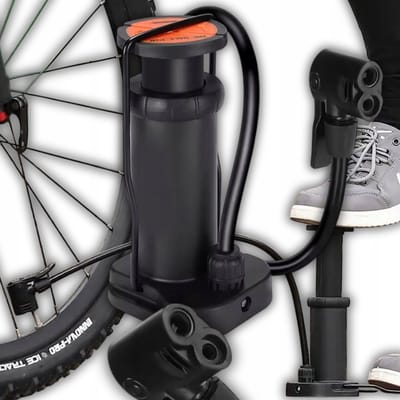 Compacte Voetpomp Fiets, Bal, Ballon - Krachtig met slang