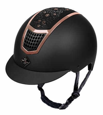 Fair Play Quantinum Chic 2.0 Rose Goud Ruiterhelm - Zwart, M