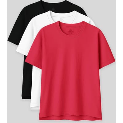 Oversized Katoen-Modal Crew Neck T-Shirt