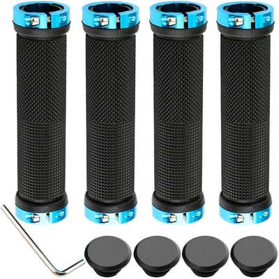 Professionele Fietshandvatten, Aluminium Dubbele Vergrendeling, Antislip Rubber, Mountainbike Handgrepen, Comfortabele Fiets Grip, Bescherming voor Fietshandvatten