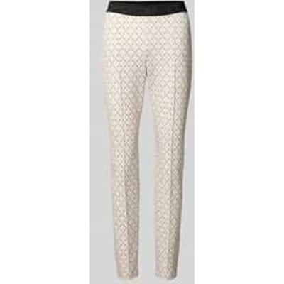 slim fit broek met logomotief