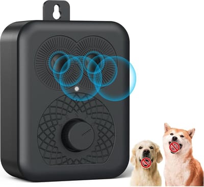 Ultrasone anti-blafapparaat voor honden - 4 frequenties - tot 10 m bereik - IPX4 waterdicht - binnen en buiten .