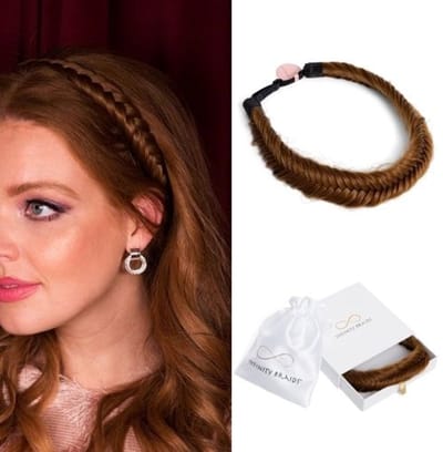 Infinity Braids - Jolie Fishtail Braid - Haarband - Haarband Dames - Haarbanden - Haarband Meisje - Jolie Ginger
