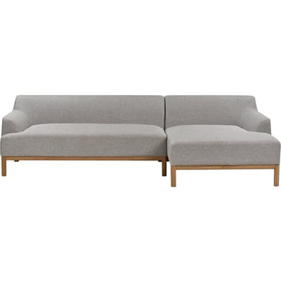 SOSJO - Hoekbank - Grijs - Linkszijdig - Polyester