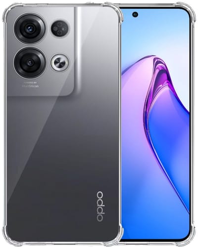 Telefoonhoesje Geschikt voor Oppo Reno 8 Pro Plus 5G Transparant Schokbestendig met Afneembaar Universeel Telefoonkoord - Backcover Case Siliconen ShockProof with Lanyard - Smartphonica geschikt voor Oppo Reno 8 Pro Plus 5G