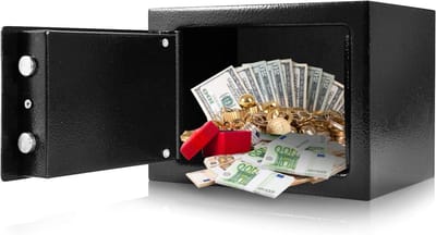 Allecta - Duurzame veiligheidskluis met sleutelslot voor thuis, kantoor en hotel
