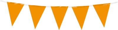 Mini vlaggenlijn | PE | Kleur: Oranje | Lengte: 3 meter