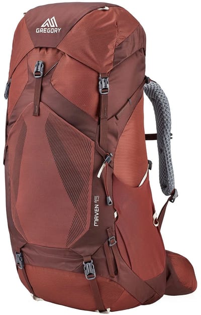 GREGORY Toeristische rugzak Rugzak Maven 45 Backpack Rosewood Red Wijnrood
