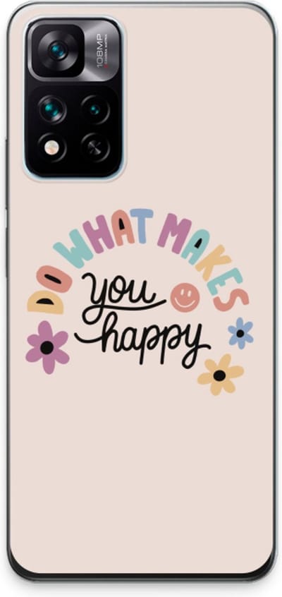 Case Company® - Hoesje geschikt voor Xiaomi 11i hoesje - Happy days - Soft Cover Telefoonhoesje - Bescherming aan alle Kanten en Schermrand