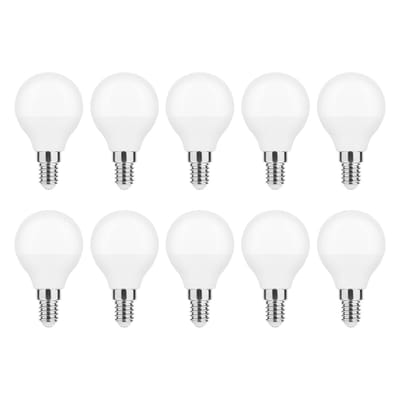 Modee E14 LED Lamp 7W - 700lm - 6000K - Daglicht Wit - LED Globe Mini P45 - Vervangt 54W Halogeen Gloeilamp - 10 stuks