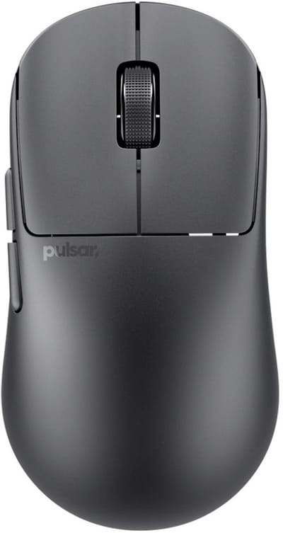 Pulsar X2N CRAZYLIGHT Mini Wireless Jet Black - Muis Draadloos XS-1 - 32.000 DPI - 750 IPS - 8000 Hz - Zwart