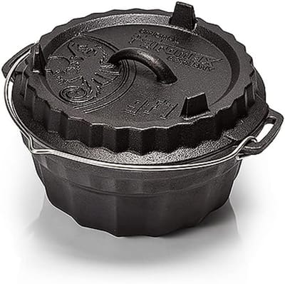 Tulbandvorm - Bakvorm - Taarten Bakken - Gietijzer - 23 cm - Zwart