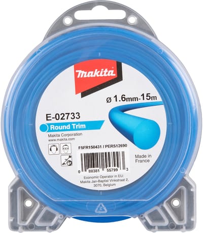 Makita E-02733 Maaidraad rond 1,6 mm 15 m voor accu grastrimmer DUR 181 / UR 100 / UR 3000 / UR 3500