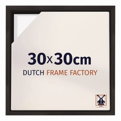 Baklijst 30x30 cm - Eiken Donker - Geschikt voor Canvasdoek - MDF Baklijst Lausanne