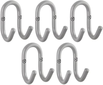 SOTECH 5 jashaken FARA 88 x 51 mm staal grijze jashaak wandkapstok jashaak hanger