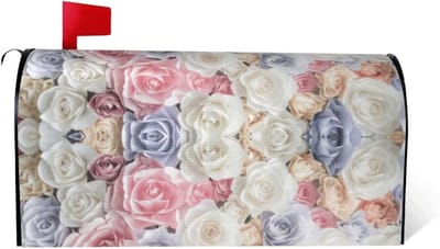 Brievenbushoes - Bloemen Decoratie - Tuin Aankleden - Magnetische Bevestiging - Standaard Formaat - Zwart