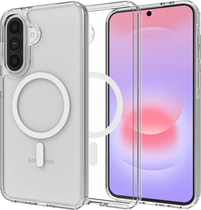 Cazy hoesje geschikt voor Samsung Galaxy A37 - Compatibel met MagSafe - Military Grade Backcover - Transparant