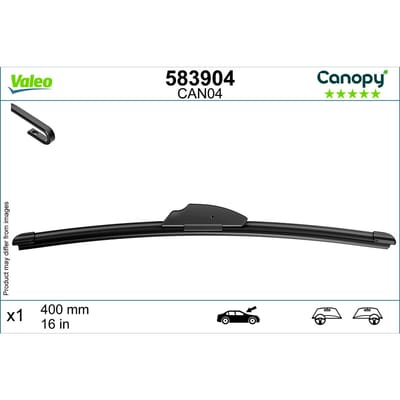 Wisserblad VALEO Canopy 583904, 400mm, Voor, 1 Stuk