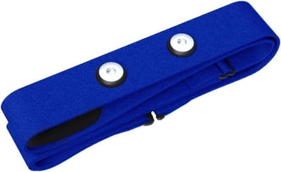 Hartslagsensor Borstband - Verstelbare Riem - Nauwkeurige Meting - Ademend Siliconen - 70-100 cm - Blauw