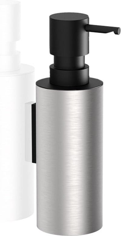 Zeepdispenser wandmodel - MK TEC WSP, roestvrijstaal mat/mat zwart.